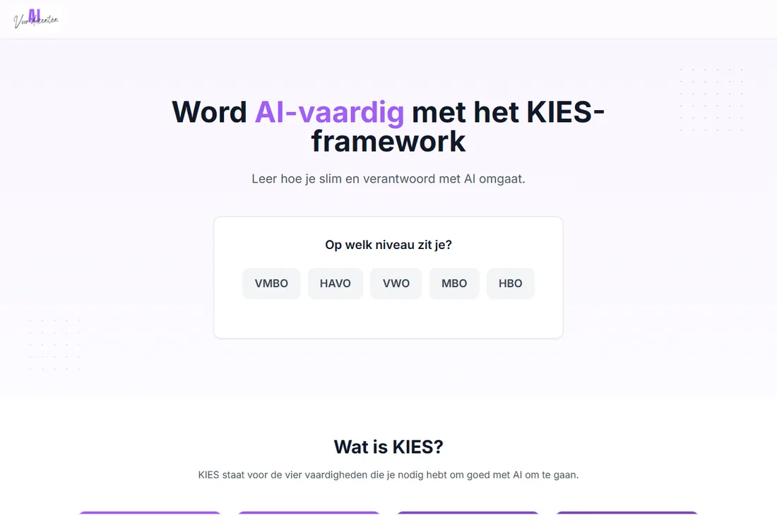 Schermafbeelding van KIES
